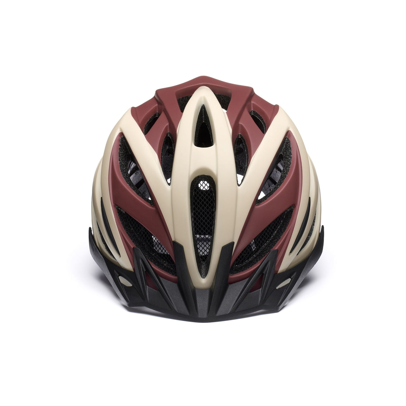 Helmets Unisex MORGAN Helmet MATT BURNT UMBER RED - BEIGE BONE Dressed Side (jpg Rgb)		