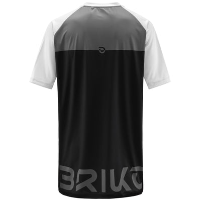 Active Jerseys Man FIERCE MTB Shirt Black- Grey | briko Dressed Front (jpg Rgb)	