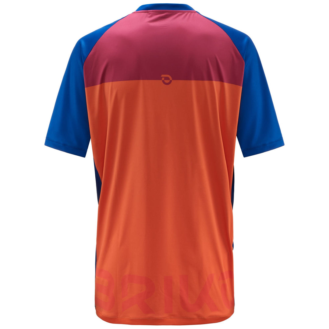 Active Jerseys Man FIERCE MTB Shirt Orange | briko Dressed Front (jpg Rgb)	