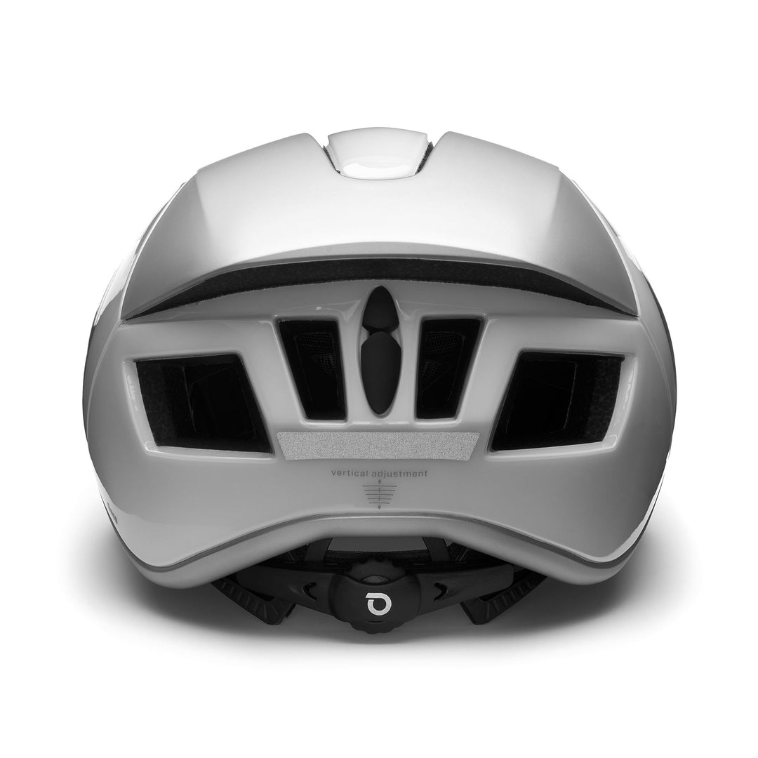 Helmets Unisex GASS 2.0 Helmet SHINY WHITE MATT METALLIC GREY Dressed Back (jpg Rgb)		