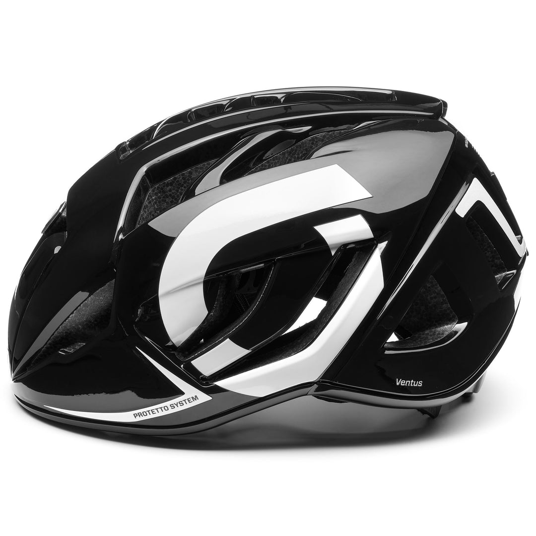 Helmets Unisex VENTUS 2.0 Helmet SHINY BLACK - WHITE Dressed Front (jpg Rgb)	