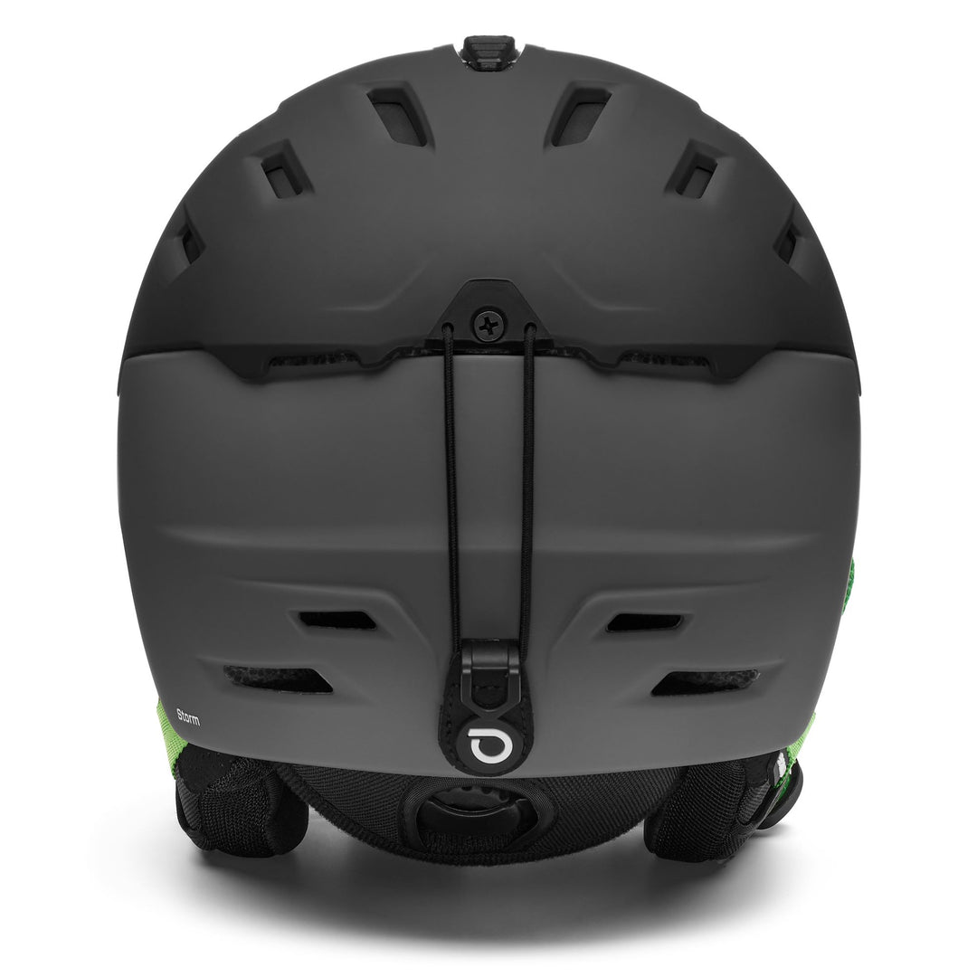 Helmets Unisex STORM 2.0 Helmet DARK GREY SHARK - GREY ABBEY - GREEN EUCALYPTUS | briko Dressed Back (jpg Rgb)		