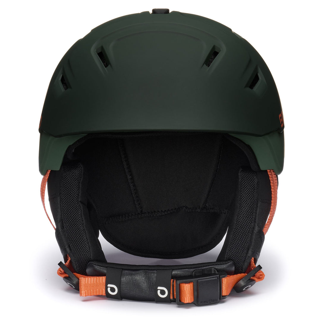 Helmets Unisex STORM 2.0 Helmet MATT TIMBER GREEN - CUTTY SARK GREEN - POMEGRANATE ORANGE Dressed Side (jpg Rgb)		