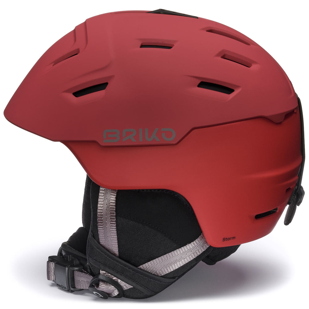 Helmets Unisex STORM 2.0 Helmet MATT OLD BRICK RED - MONZA RED - DORADO BROWN Dressed Front (jpg Rgb)	
