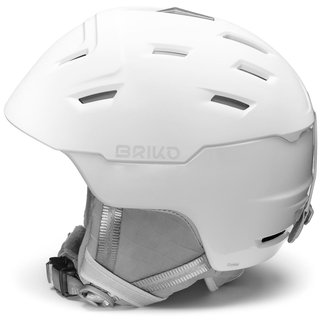 Helmets Woman CRYSTAL 2.0 Helmet MATT SHINY WHITE Dressed Front (jpg Rgb)	