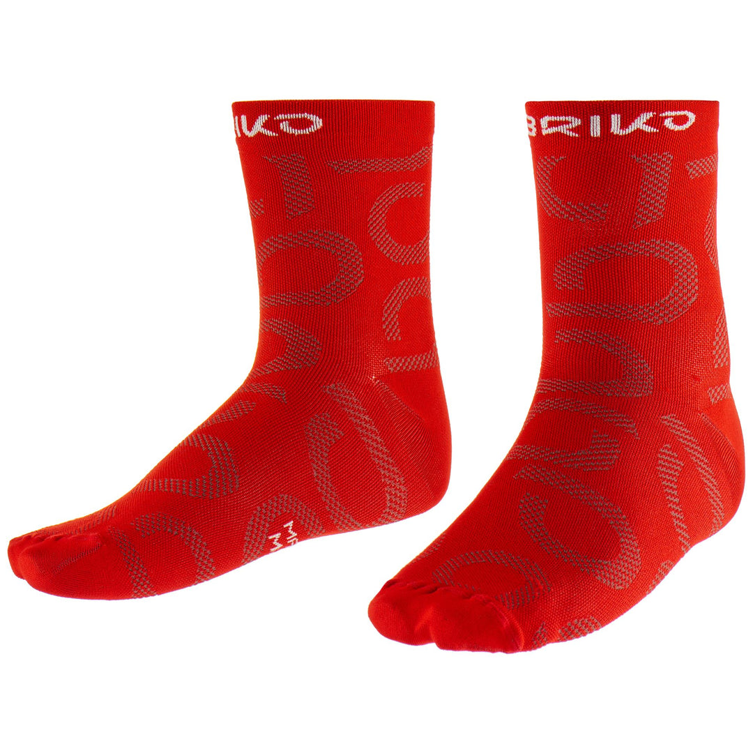 Socks Unisex SHORT SOCKS 9CM Ankle Sock Red-Brown fango | briko Photo (jpg Rgb)			