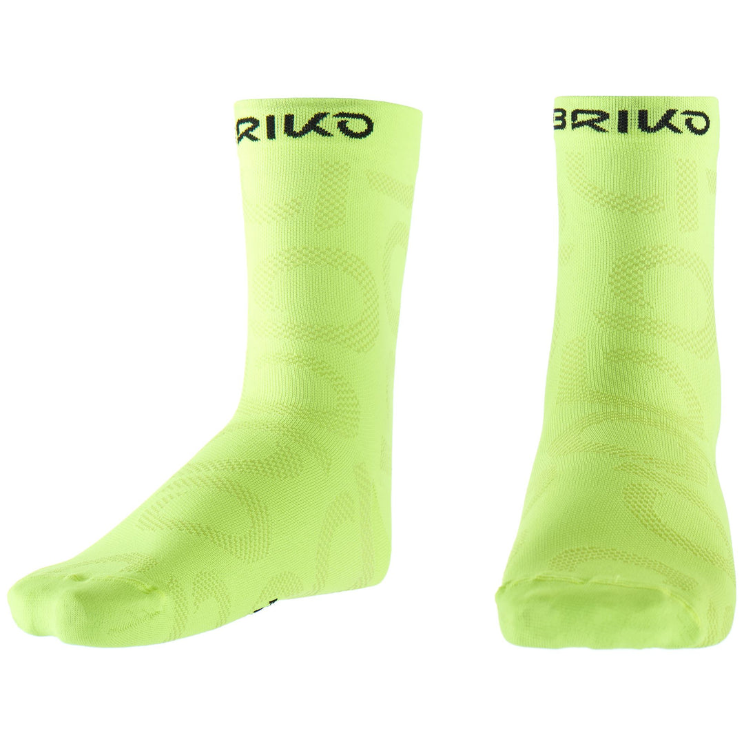 Socks Unisex MEDIUM SOCKS 13CM Ankle Sock Green Lime | briko Photo (jpg Rgb)			