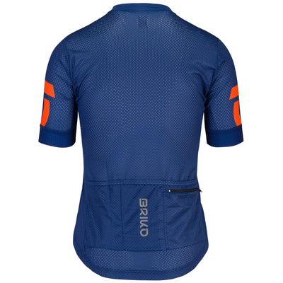 Active Jerseys Man GRANFONDO JERSEY 2.0 Shirt BLUE ELECTRIC | briko Dressed Front (jpg Rgb)	