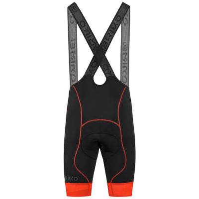 Sport Suits Man GRANFONDO BIBSHORT 2.0 Bib BLACK ALICIOUS- RED FLAME POINT | briko Dressed Front (jpg Rgb)	