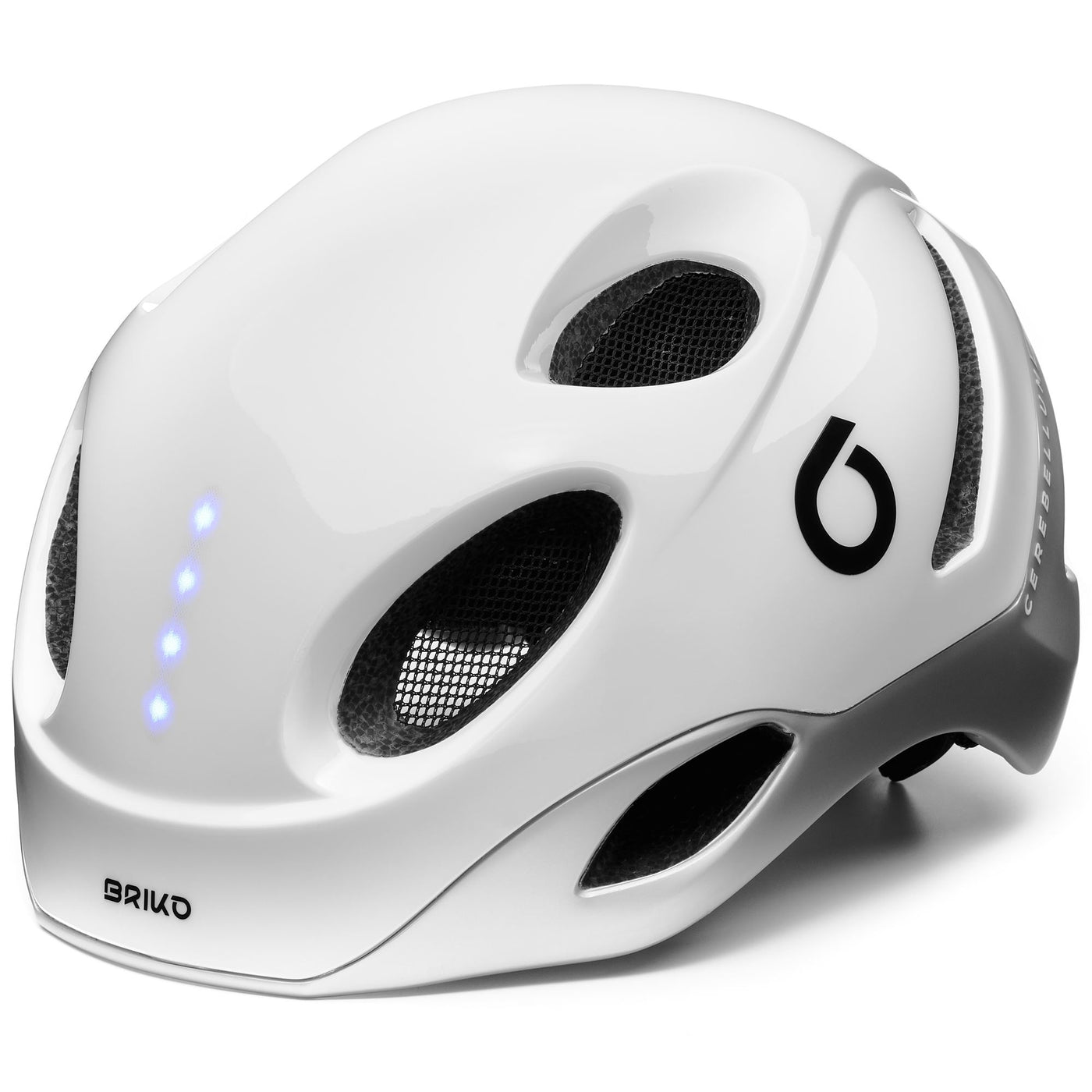 Helmets Unisex E - ONE LED Helmet WHITE OUT - SILVER Dressed Front (jpg Rgb)	