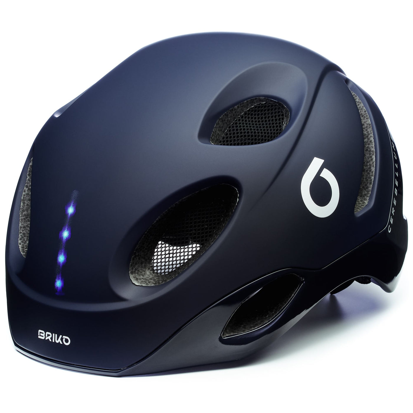 Helmets Unisex E - ONE LED Helmet DARK BLUE Dressed Front (jpg Rgb)	
