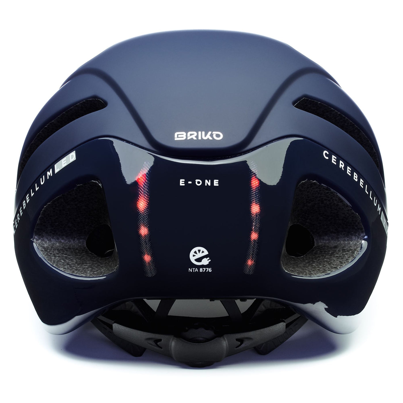 Helmets Unisex E - ONE LED Helmet DARK BLUE Dressed Back (jpg Rgb)		