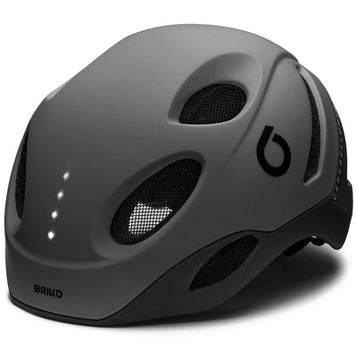 Helmets Unisex E - ONE LED Helmet MATT GREEN STORM DUST - BLACK Dressed Front (jpg Rgb)	