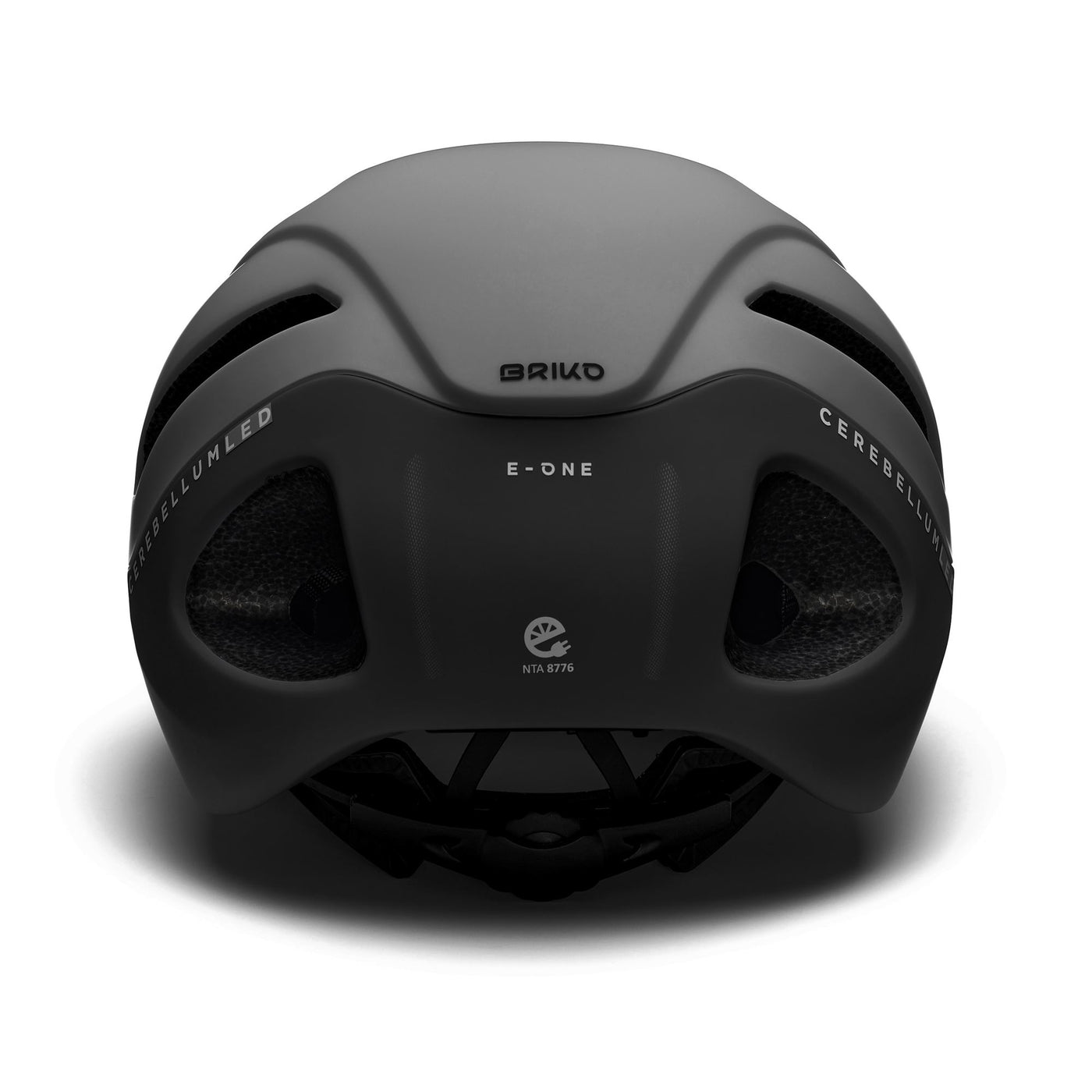 Helmets Unisex E - ONE LED Helmet MATT GREEN STORM DUST - BLACK Detail (jpg Rgb)			