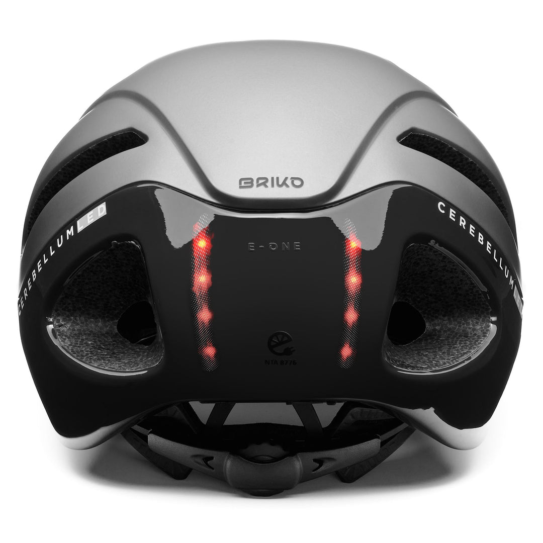 Helmets Unisex E - ONE LED Helmet ANTHRACITE - SILVER Dressed Back (jpg Rgb)		
