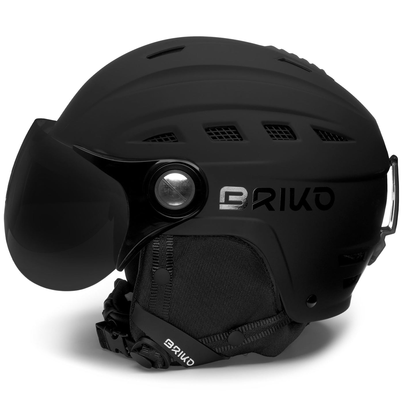 Helmets Unisex ZANTE VISOR Helmet Visor MATT TOTAL BLACK Dressed Front (jpg Rgb)	