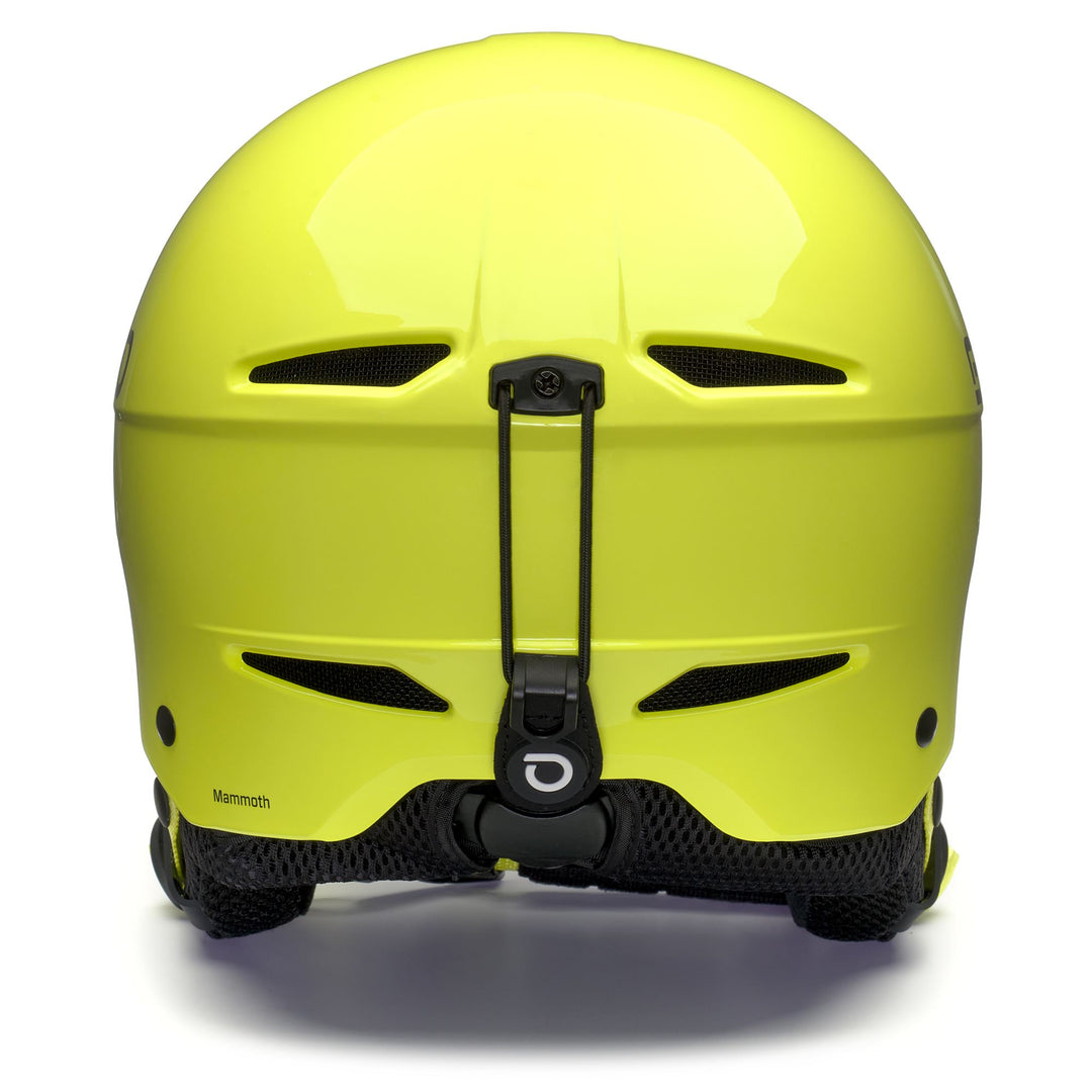 Helmets Unisex MAMMOTH Helmet SHINY PEAR GREEN - WHITE Dressed Back (jpg Rgb)		