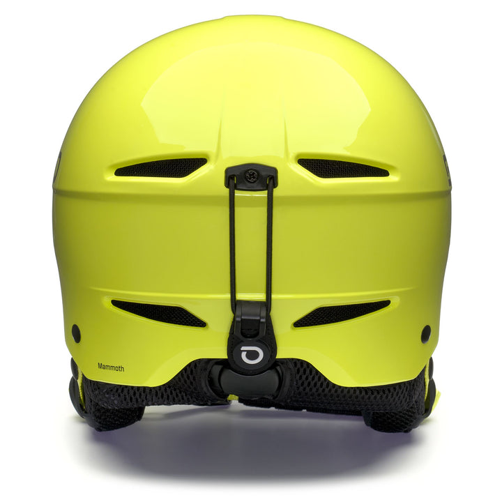 Helmets Unisex MAMMOTH Helmet SHINY PEAR GREEN - WHITE Dressed Back (jpg Rgb)		