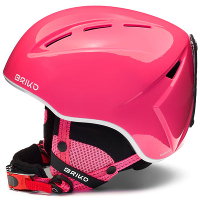 Helmets Kid unisex KODIAKINO 2.0 Helmet SHINY FRENCH ROSE - WHITE Dressed Front (jpg Rgb)	