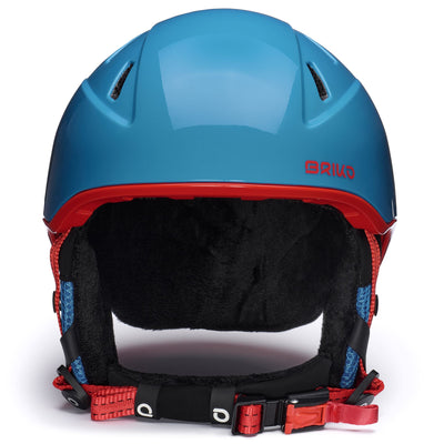 Helmets Kid unisex KODIAKINO 2.0 Helmet SHINY ALLPORTS BLUE - MONZA RED - SNOWMAN Dressed Side (jpg Rgb)		