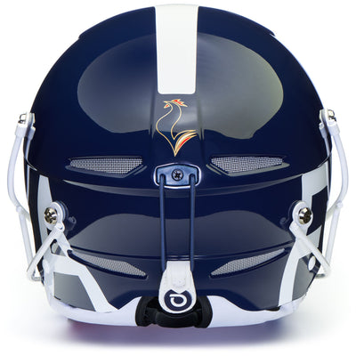 Helmets Unisex SLALOM - FRANCE Helmet SHINY BLUE WHITE Dressed Front (jpg Rgb)	