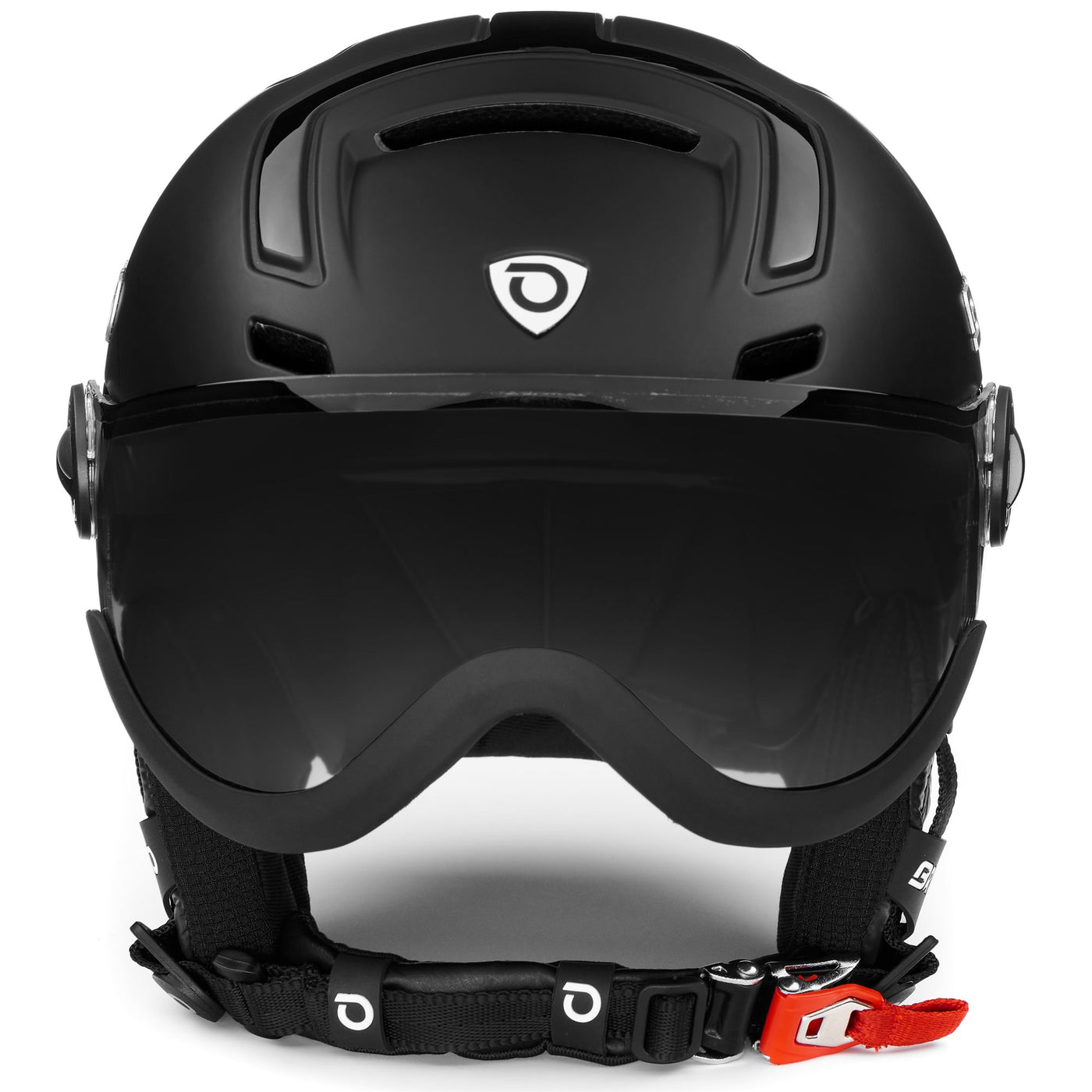 Helmets Unisex STROMBOLI VISOR PHOTO 2.0 Helmet SHINY MATT BLACK | briko Dressed Back (jpg Rgb)		
