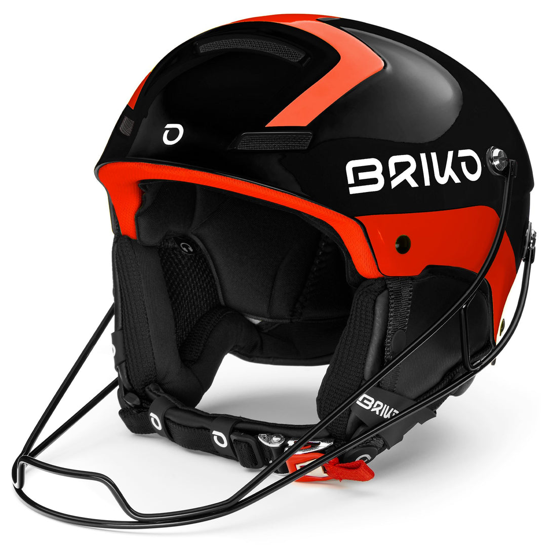Helmets Unisex SLALOM Helmet SH BLACK ORANGE FLUO | briko Photo (jpg Rgb)			