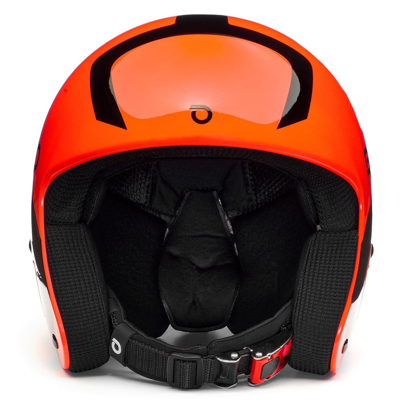 Helmets Kid unisex VULCANO FIS 6.8 JR Helmet SHINY ORANGE - BLACK | briko Dressed Side (jpg Rgb)		