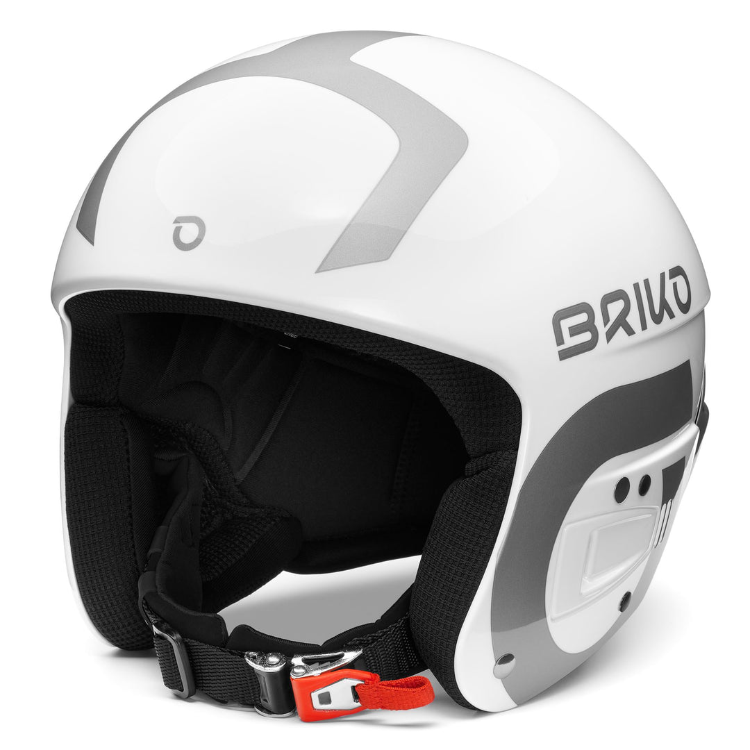 Helmets Unisex VULCANO FIS 6.8 Helmet SHINY WHITE - SILVER | briko Photo (jpg Rgb)			