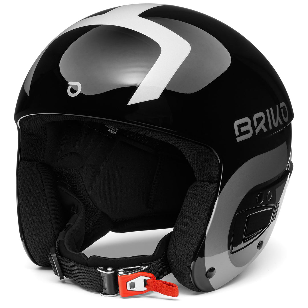 Casque de ski unisexe noir et argent avec absorption des chocs avancée 01