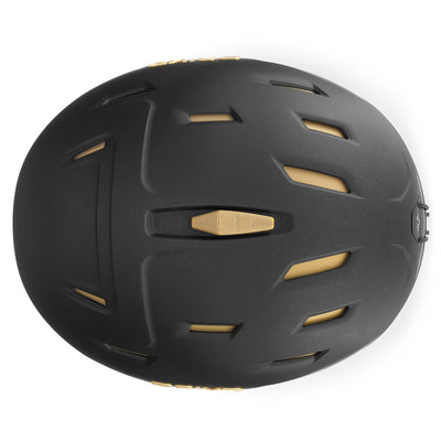 Helmets Woman ZAFFIRO Helmet BLACK - GOLD | briko Dressed Side (jpg Rgb)		