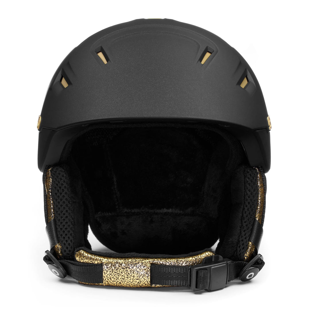 Helmets Woman ZAFFIRO Helmet BLACK - GOLD | briko Dressed Back (jpg Rgb)		