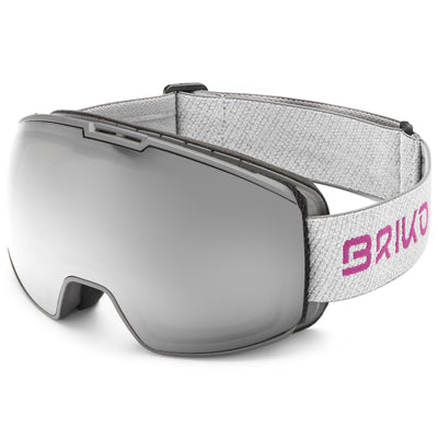 Goggles Unisex KILI 7.6 FIS 2 LENSES Ski  Goggles SILVER MELANGE PURPLE - SM2P1 Photo (jpg Rgb)			