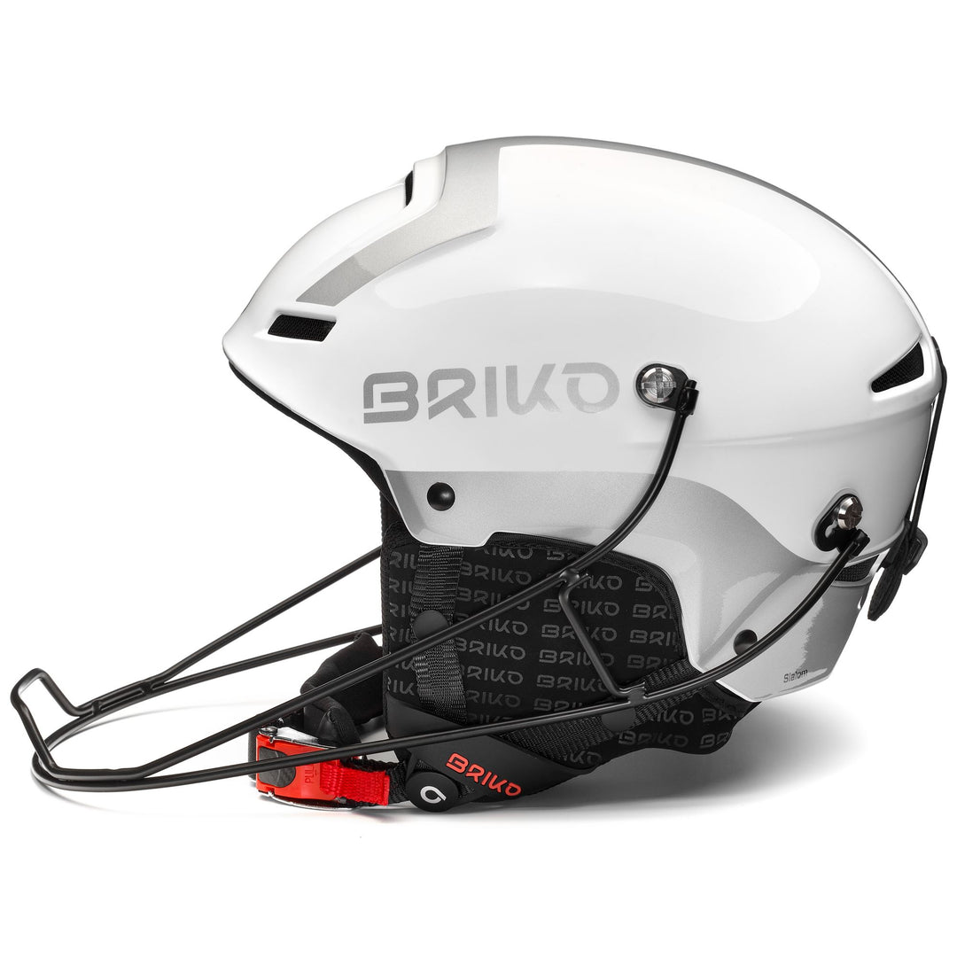 Helmets Unisex SLALOM EPP Helmet SHINY WHITE - SILVER Dressed Front (jpg Rgb)	