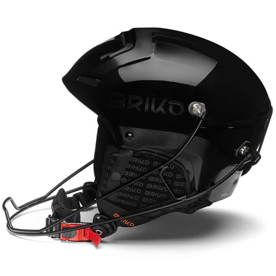 Helmets Unisex SLALOM EPP Helmet SHINY MATT BLACK | briko Dressed Front (jpg Rgb)	