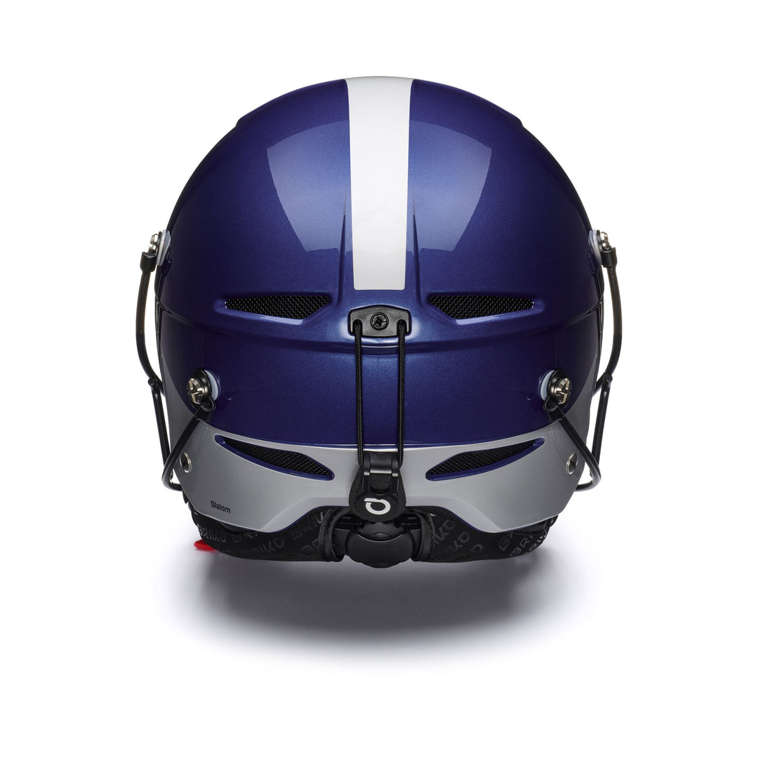 Helmets Unisex SLALOM EPP Helmet SHINY METALLIC BLUE - SILVER | briko Dressed Back (jpg Rgb)		