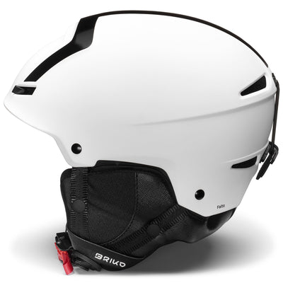 Helmets Unisex FAITO EPP Helmet MATT WHITE - BLACK | briko Dressed Front (jpg Rgb)	