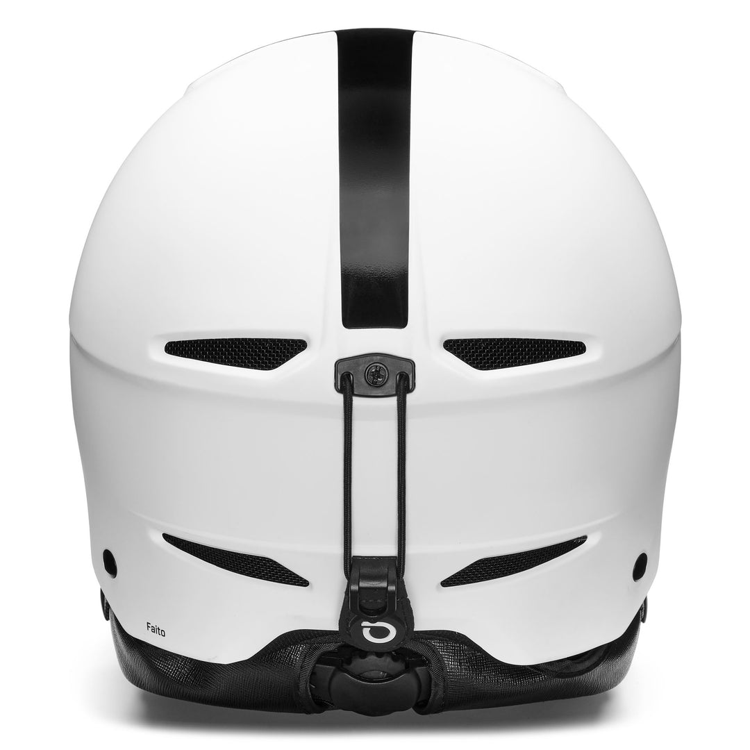 Helmets Unisex FAITO EPP Helmet MATT WHITE - BLACK | briko Dressed Back (jpg Rgb)		