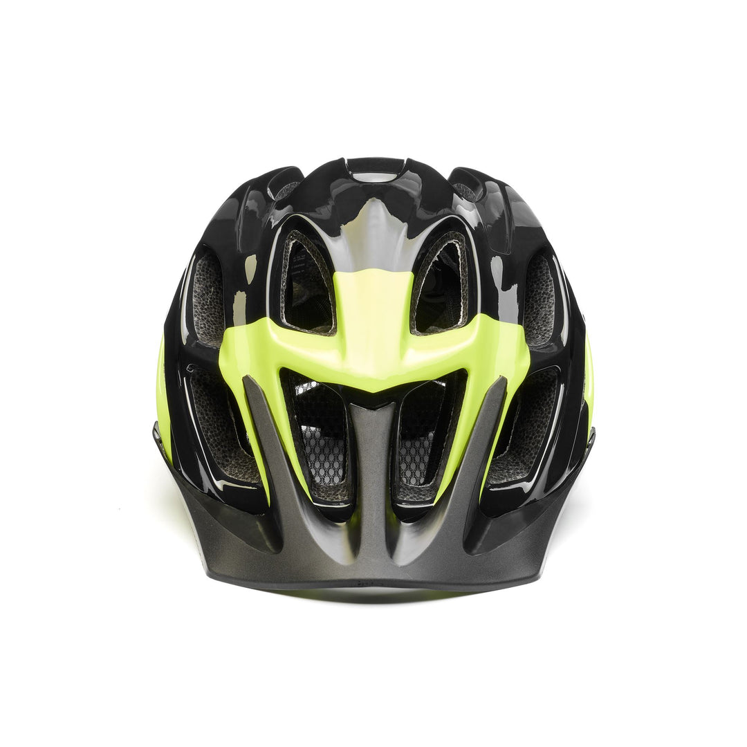 Helmets Unisex MAKIAN Helmet LIME FLUO -  BLACK Dressed Side (jpg Rgb)		
