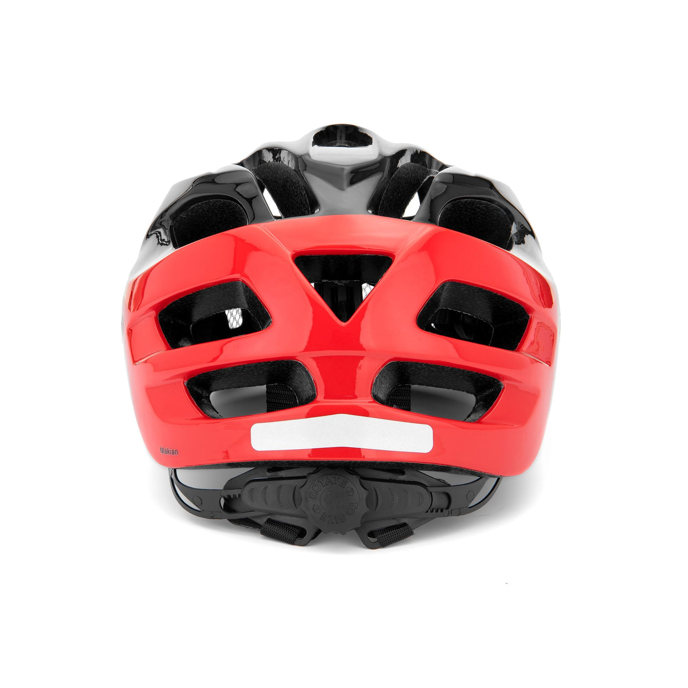 Helmets Unisex MAKIAN Helmet BLACK RED | briko Dressed Back (jpg Rgb)		