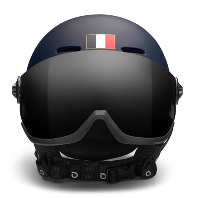 Helmets Unisex TEIDE VISOR FRANCE Helmet MATT TANGAROA BLUE - WHITE | briko Dressed Side (jpg Rgb)		