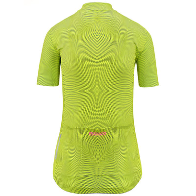 Active Jerseys Woman CLASSIC LADY JERSEY 2.0 Shirt LIME FLUO- BLUE ELECTRIC | briko Dressed Front (jpg Rgb)	