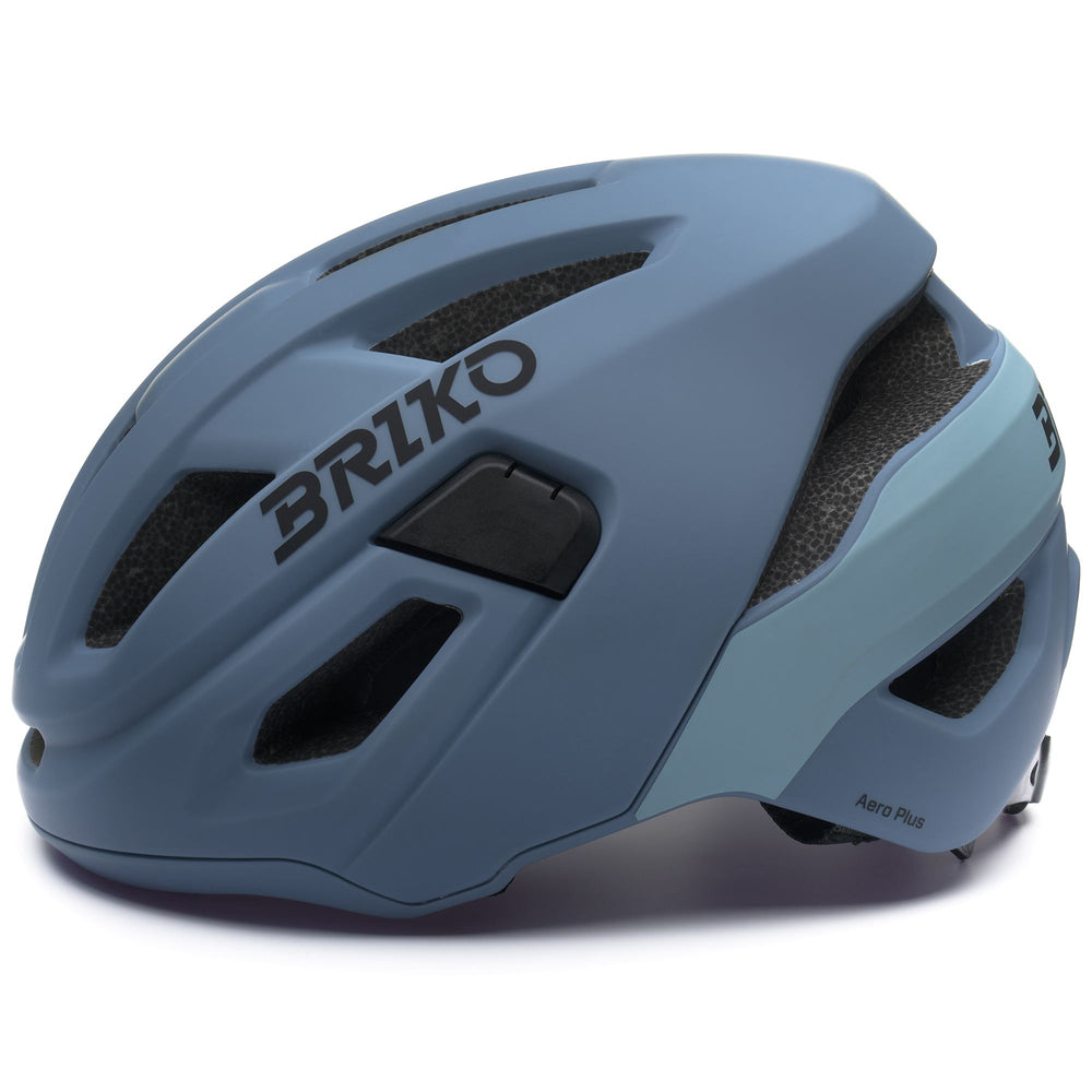 Helmets Unisex AERO PLUS Helmet MATT BISMARK BLUE - HORIZON BLUE Dressed Front (jpg Rgb)	