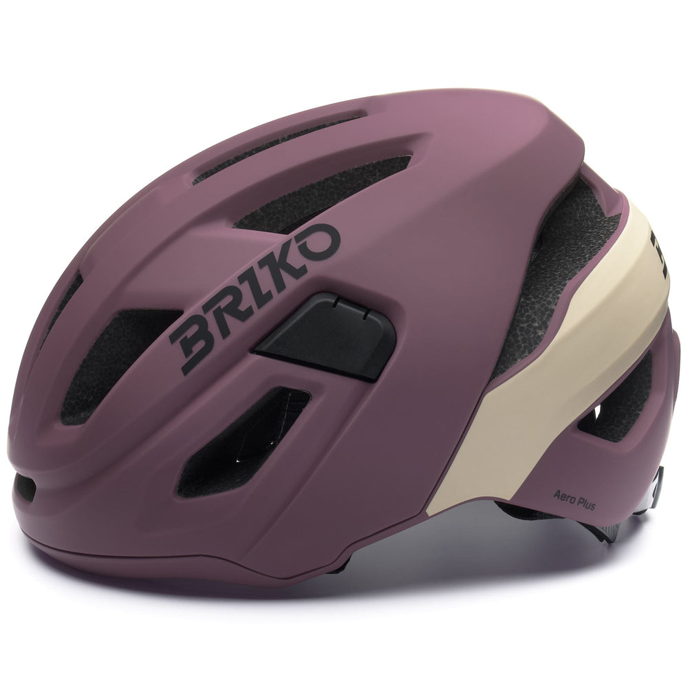 Helmets Unisex AERO PLUS Helmet MATT TAWNY PORT VIOLET - SOFT AMBER Dressed Front (jpg Rgb)	