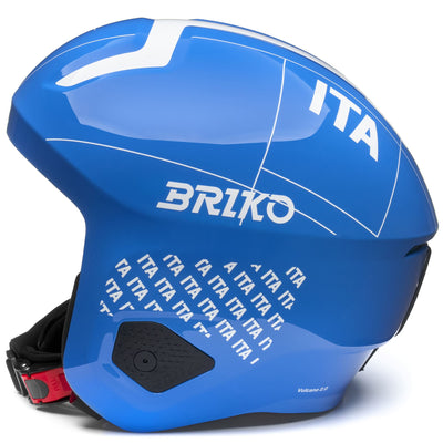 Helmets Unisex VULCANO 2.0 ITALIA Helmet SHINY SCIENCE BLUE - WHITE Dressed Front (jpg Rgb)	