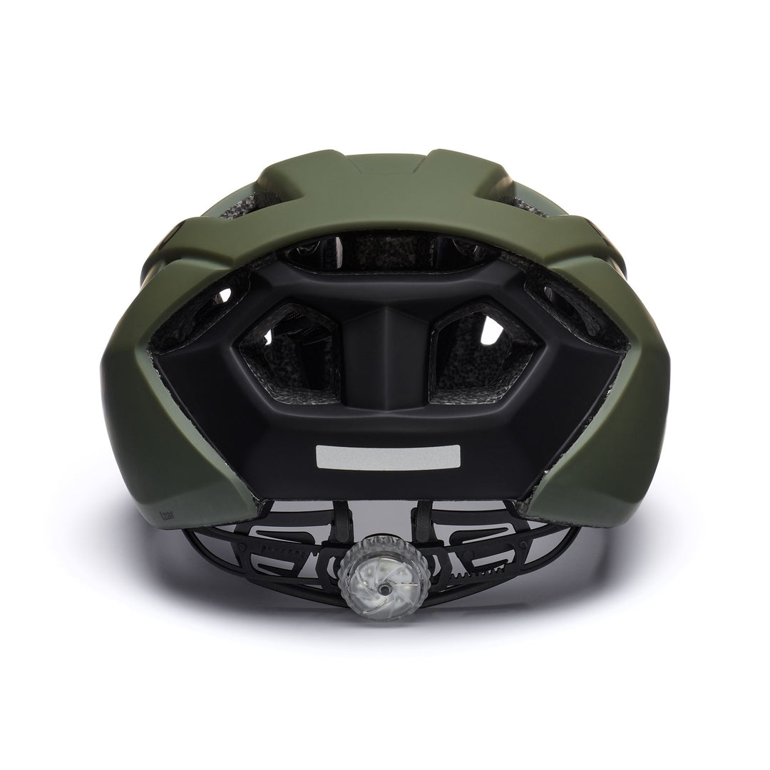 Helmets Unisex IZAR LED Helmet MATT GREEN STORM DUST - BLACK Dressed Back (jpg Rgb)		