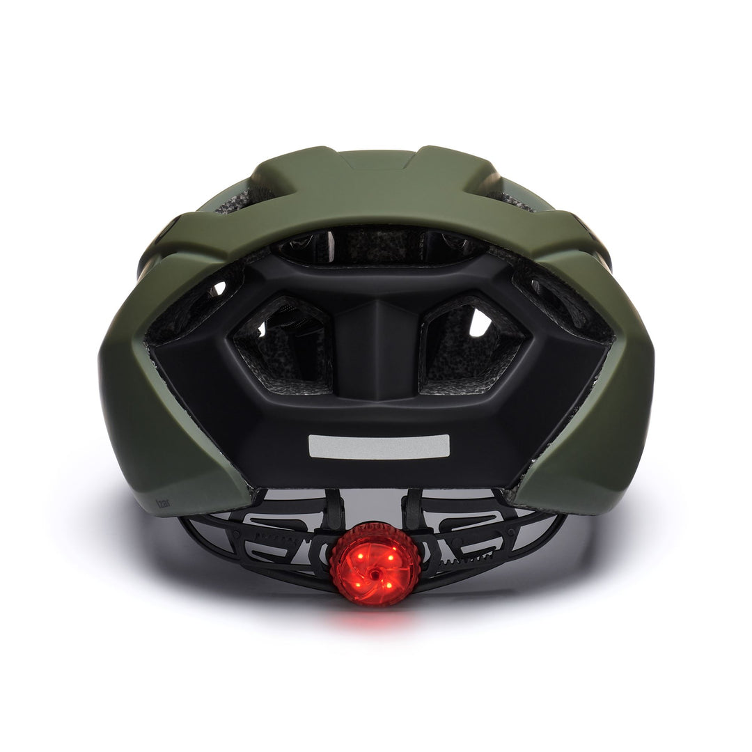 Helmets Unisex IZAR LED Helmet MATT GREEN STORM DUST - BLACK Detail (jpg Rgb)			