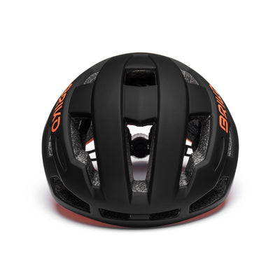 Helmets Unisex IZAR LED Helmet MATT BLACK - ORANGE FLUO Dressed Side (jpg Rgb)		