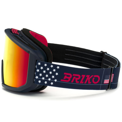 Goggles Unisex VULCANO MASK USA Ski  Goggles TANGAROA BLUE RED - RM3 Dressed Front (jpg Rgb)	