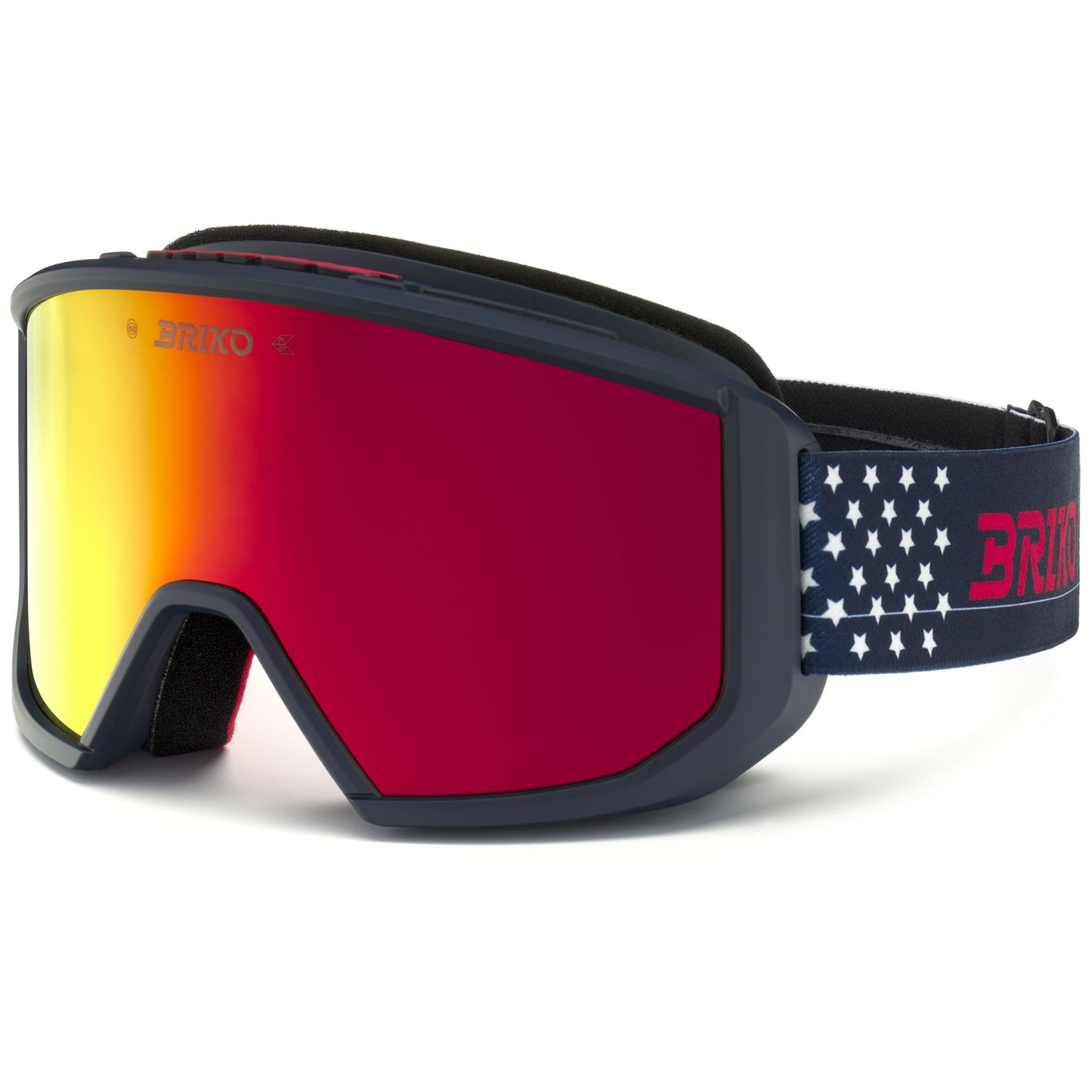Goggles Unisex VULCANO MASK USA Ski  Goggles TANGAROA BLUE RED - RM3 Dressed Side (jpg Rgb)		